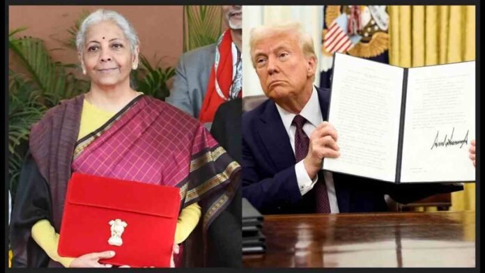 Trump Tariff and Budget 2026,Budget 2026 India, Trump Tariffs impact, SEZ DTA sales, National Fibre Scheme, export relief
